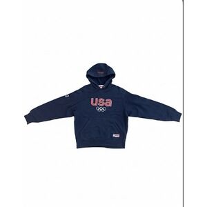 Y2K ROOTS Team USA Winter Olympics Hoodie Pullover SzXS Embroidered Salt Lake02'